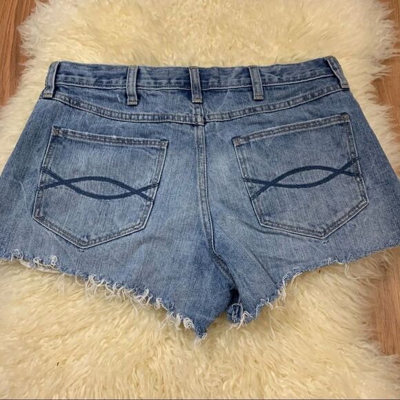 Abercrombie and Fitch high rise distressed shorts - Picture 2 of 7